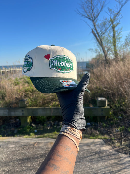 Mobbersonly " C.R.E.A.M " Trucker hat MONEY GREEN